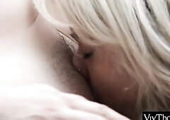 Pretty latin chick joy her curvy lesbo lover