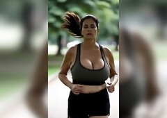 Breasty Aged Sweethearts Running in Park - Wild Melons Outdoor 1 [AI generated]