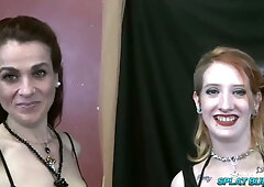 Linda Lush gets covered in thick loads at wild bukkake party
