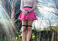 Amateur blonde slut outdoor banging following picnic