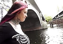 GERMAN SCOUT - Anal Sex Casting for Curvy Huge Bazookas and Booty Whore Sabien Demonia after Pick Up