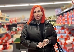 Hot German wife Cat Coxx shows off in public and brings strangers home for amateur fun