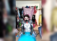 Peni Zentai Cosplay Sex tool Gagged Inflatable Hump Drool