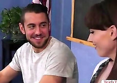 Transbabe Natalie Mar let her Classmate enjoys banging her butthole