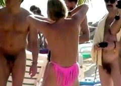 Amateur MILF fucking for a voyeur on the roof terrace