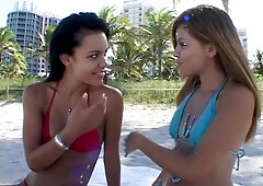 Sexy ass beach sluts picked up for some blowjob - Ruby Knox Vlaney Cruz