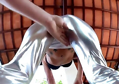 Natural tits Nicky Wayne enjoys anal orgy