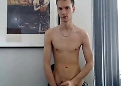 Watch this amateur guy's homemade video as he strokes his bisexual friend's big cock