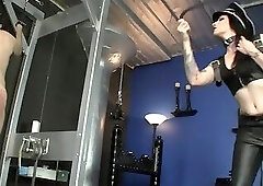 Best Domme Whips Naked male slave Severely