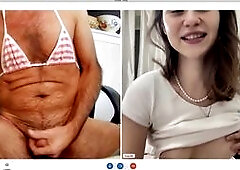 sissy gets laughed at by cam girls