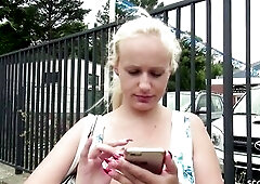 GERMAN SCOUT - BIGGEST SAGGY BREASTS TEEN GAL WICKY GET BANG AT PUBLIC CASTING