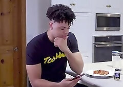 All American Teen Jerks His Muscle Cock & Cums