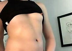 Tiny Cock Tiny Titties Perky Nipples Wanking