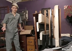 Milky Goth Boy gets Screwed by a Ebony Boy