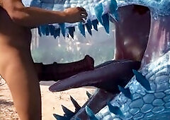 Guy dicked down a Huge Dragon