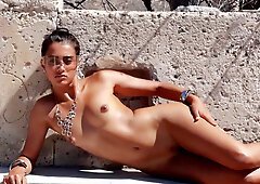 Perfect ass MILF Latin shows amazing body during sexy posing for Playboy