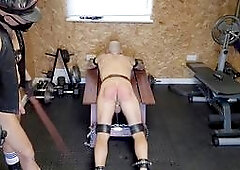 Anal stretching training, smacking, bitch training