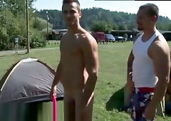 Erect cocks outdoors gay Camp-Site Anal Fucking