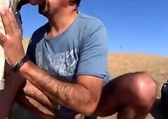 Bareback Outdoor Adventure With A Stranger On A Dune