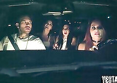 Repentful redhead pounded in a paranormal foursome with ghosts