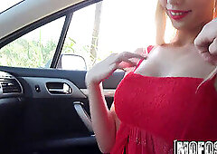 Mofos - Stranded teenagers - French Blonde in crimson lipstick starring Kimber Delice