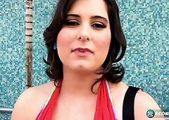 Two plumps Alana Lace & Kelli Maxx having public fun then masturbating in the car