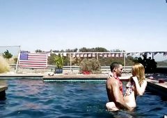 Last One Out Gets A Dick In Her Mouth!