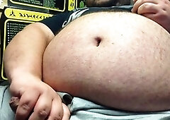 Chubby gay guy enjoys some solo play and a satisfying release