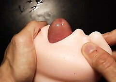 This is the most good masturbator in the world and the knob is sticking without the throat