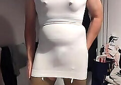 Saturday night skirt bulge