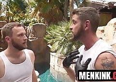 Johnny Ford teaches Peter Pean a lesson in respect with face fucking and deep anal