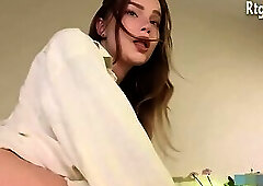 slender trans cutie with tattoos teases on webcam