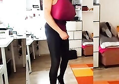 A little exercise not at any time hurt anyone! Especially when in such hawt clothing! Spandex garments make me smack truly gross!