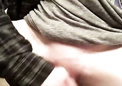 FTM Masturbates with pocket snatch