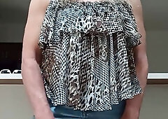 Milf She-Male Baiting Neighbor