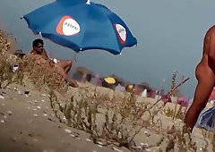 Spy older men on nude beach