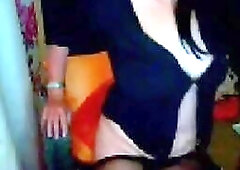 A beautiful Chinese woman with stunning tits puts on a steamy show for her webcam, teasing and pleasing her audience with her gorgeous assets and sexy