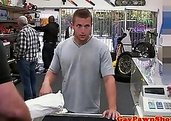 Young pawnee jizzed by brokers for extra cash