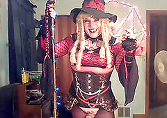 Amateur crossdresser, masturbation toy