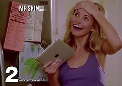 Joyful nude scene with really attractive actress named Cameron Diaz