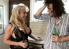 Milan Has A Large Tattoo And A Large Booty Mellow For Screwing In The Kitchen