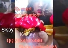 Asian China CD Sissy keeley Stocking solo