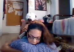 Nerdy Shemale Ass Eaten And Fucked On The Floor Intensely