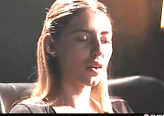 POV: Blond Chick Smokin' Cigarette Gets Turned On And Goes For Smokey Oral job & Tugjob