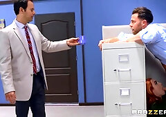 Seth Gamble And Lacy Lennon - Spicy Harlot Fucks Lucky Guy In The Office