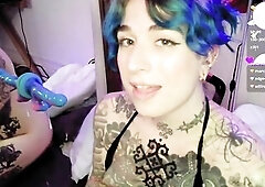 Goonette unfathomable throating Gagging and playing with her spit part 1/two