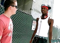 Black & white gay fucking