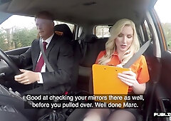 British Dirving Instructor Riding Her Student 18+