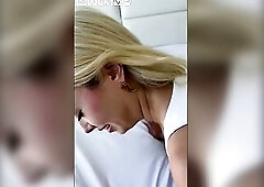 Blond Sweetheart Chloe Surreal Rides A Large Knob Like Real Cowgirl