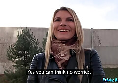 Tall Blonde Fucks For Money 1